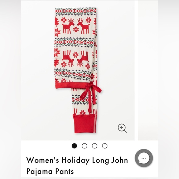 Hanna Andersson woman’s holiday long john pjs. ***size XS top & size S bottom*** - Picture 6 of 6